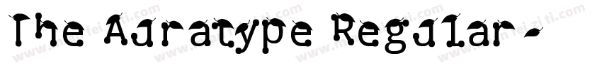 The Auratype Regular字体转换